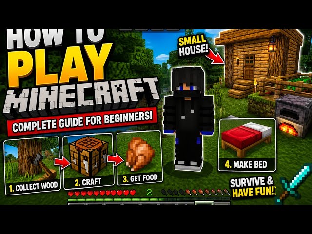 🔥How to Play Minecraft for Beginners | Complete Survival Guide 2026