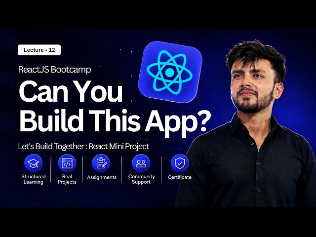 Build a Real React Project 🚀 | React Mini Project with API & useEffect | ReactJS Bootcamp Day 12