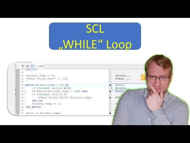 TIA Portal: "WHILE" "DO" Loop in SCL