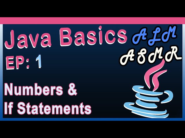 ASMR: Java Programming 1: Numbers & If Statements Gumchewing whispered mouth sounds java tutorial