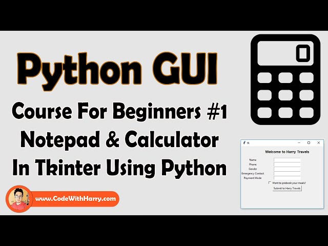 Notepad & Calculator In Tkinter + Why Tkinter? | Python Tkinter GUI Tutorial In Hindi #1