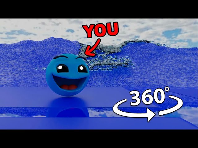 water on the hill but it's 360º VR | Geometry dash
