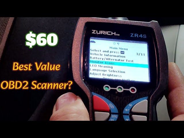 How To Use An OBD2 Code Reader/Scanner & Review Of The Harbor Freight Zurich ZR4S