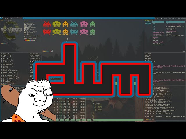 Suckless's dwm: So easy even a caveman could do it!