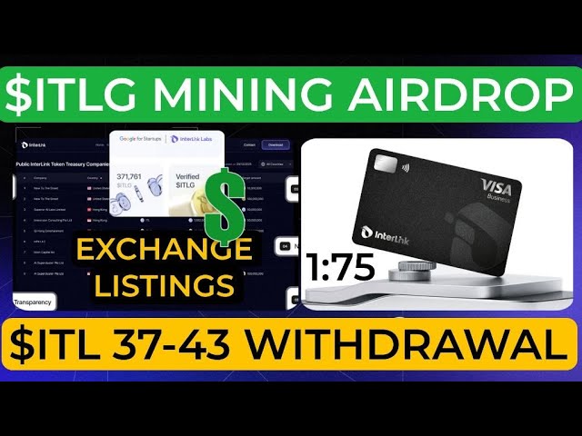 Interlink network airdrop Launch new update today | ITLG coin mining withdrawal latest news Price Pi