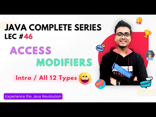 Access Modifier in Java | Types | Java OOPS | Java Tutorial #46