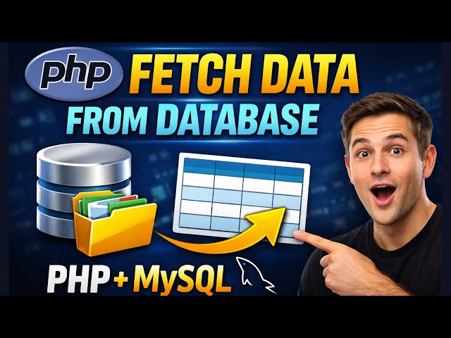 Fetch / Display Data from DATABASE in Tables using PHP #PHPMySQL #WebDevelopment #BackendDevelopment