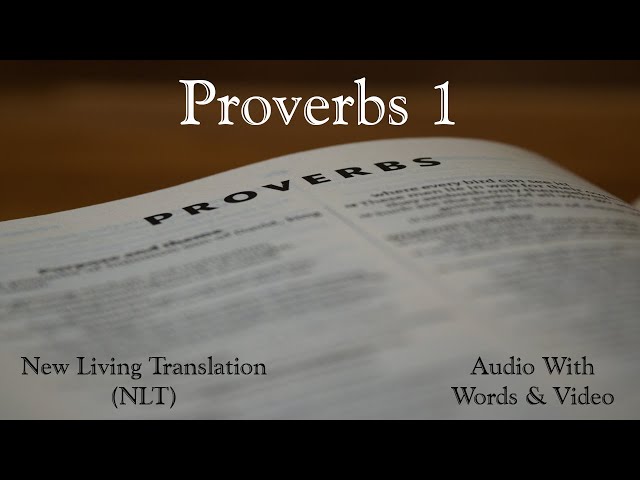 Proverbs 1 - Holy Bible - New Living Translation (NLT) Audio Bible With Video
