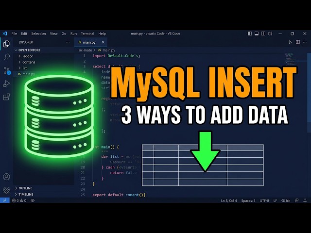 MySQL INSERT INTO — Add Data to Tables (3 Different Ways!) 🔥