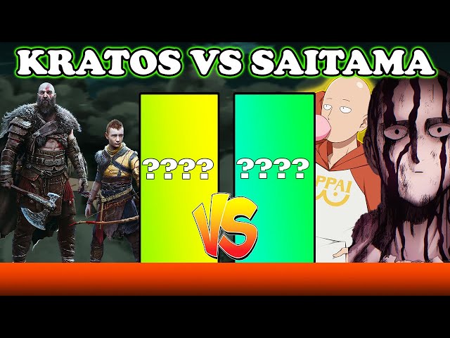 Kratos vs Saitama - Power Levels! God Of War Ragnarok!