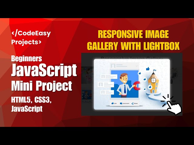 Create a Stunning Responsive Image Gallery with Lightbox using HTML, CSS & JavaScript | Project #2