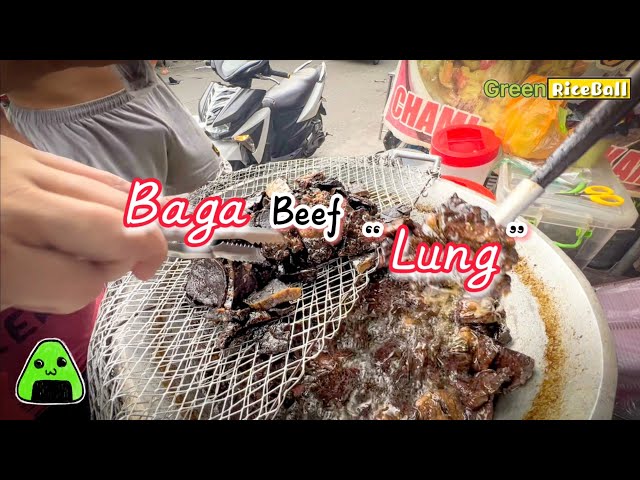 Baga Beef (Beef Lung)｜Filipino Street Food 【GreenRiceBall】