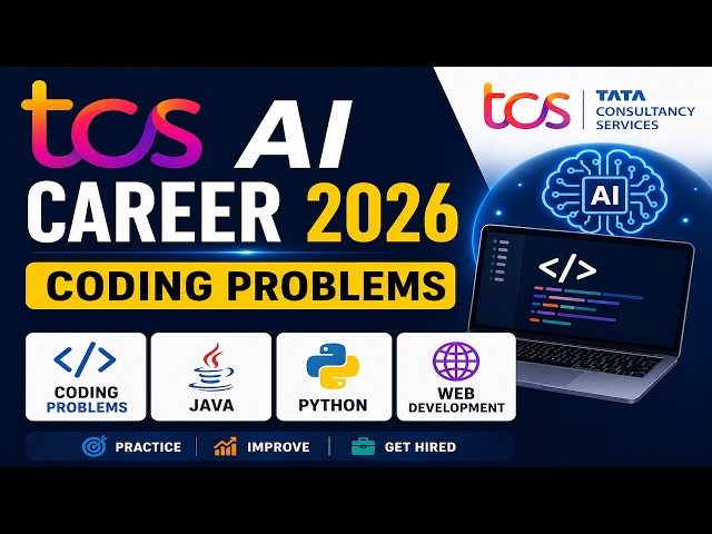 TCS AI Career 2026 🚀 Coding Questions You MUST Practice | Java, Python & Web Dev