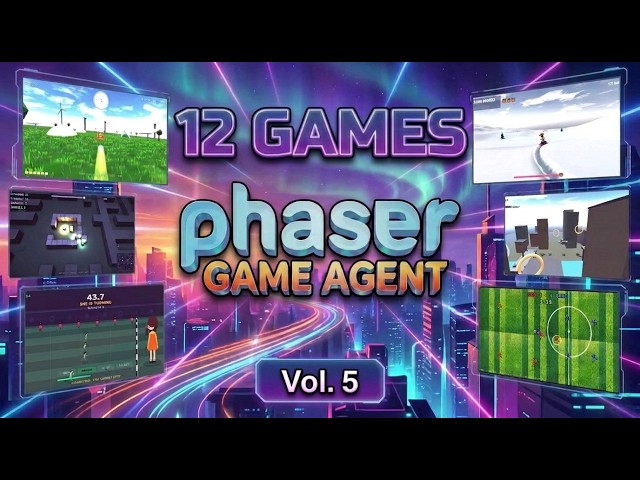 🌍 AI Builds Games in Any Language Now | Phaser Game Agent Vol. 5 🕹️