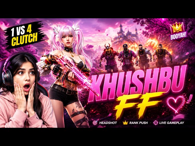 FREE FIRE LIVE GIVEAWAY CUSTOM ROOM 😍| FF LIVE GIVEAWAY WITH KHUSHBU FF #GIVEAWAY #FF#shortsfeed