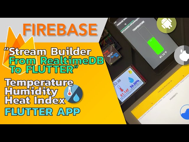 FIREBASE | FLUTTER | Stream builder from Realtime DB to Flutter(iOS, Android)