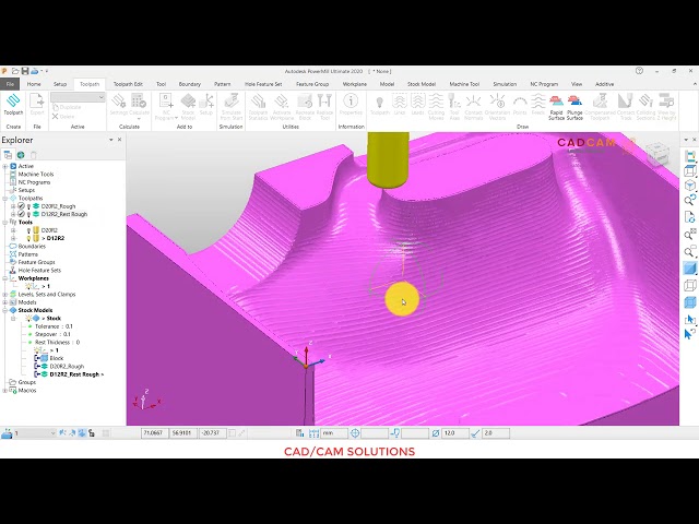 PowerMill 2020 Tutorial #89 | Mill 3D Rough & Finish Machining