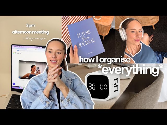 How I organise *EVERYTHING* | 6 secrets to becoming the most ORGANISED person you know