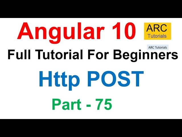 Angular 10 Tutorial #75 - HTTP POST Tutorial | Angular 10 Tutorial For Beginners