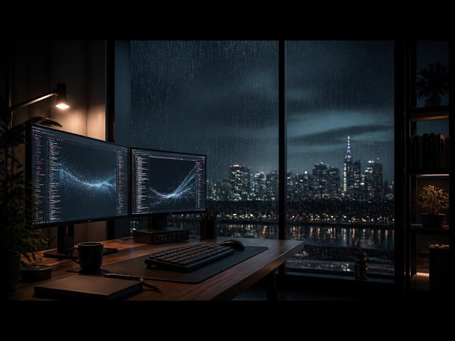 🔴 LIVE — Rainy Coding Music | Deep Focus & Deep Work | No Lyrics