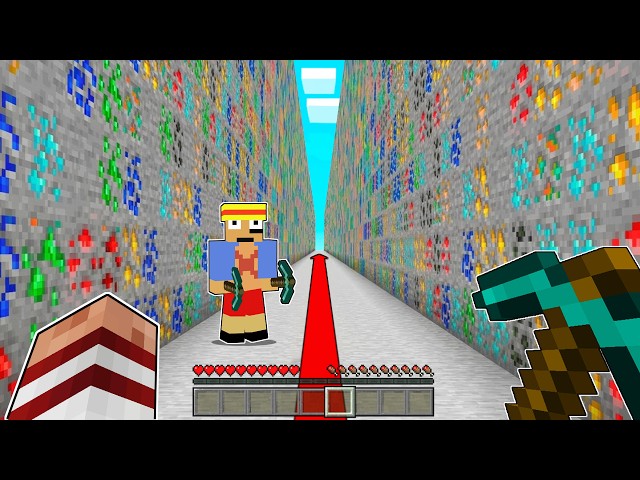 MINÉ 10.000.000 BLOQUES PARA ESCAPAR DEL TÚNEL EN MINECRAFT