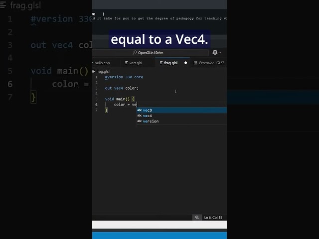 Fragment Shader #opengl #glsl #gamedev #vtuber