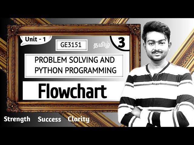 Flowchart in Tamil | Problem Solving and Python Programming in Tamil | Engineering | Episode 3
