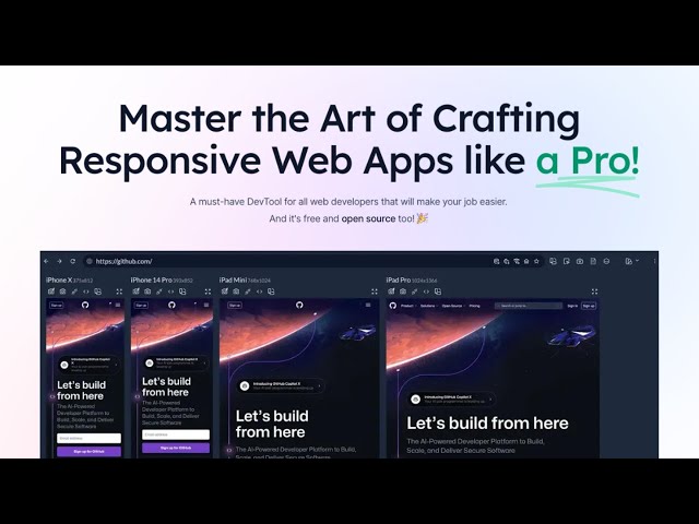 Discover Responsively to test web responsiveness