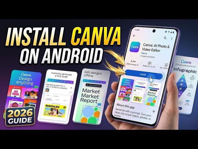 How to Install Canva on Android Phone (2026 Guide) | Beginner's Guide