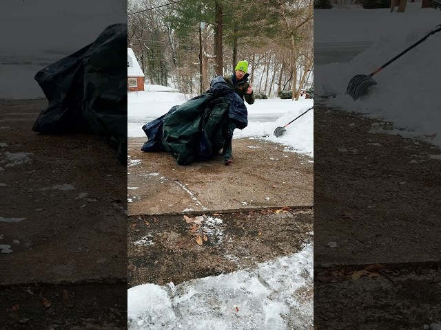 How to get a CLEAN driveway after snowfall