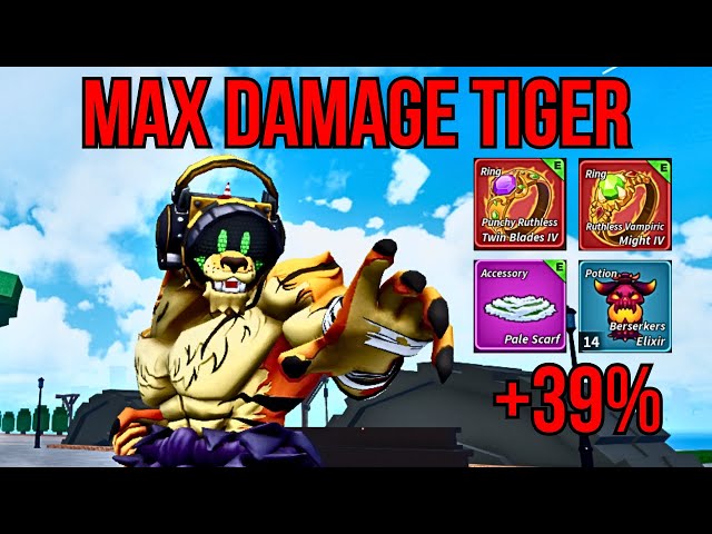 Max Damage Tiger Is Stronger Than Dragon!『Blox Fruits』