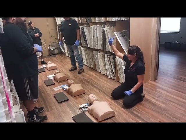 HSI CPR, AED, and First Aid course Hands-on session