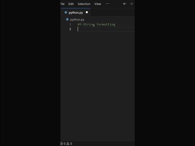 f-string formatting trick! ( python for beginners ) #python #strings