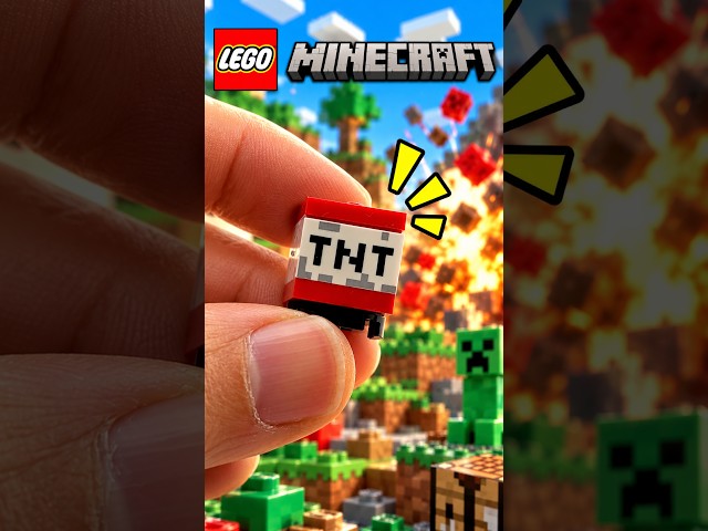 Did I Just Build the World's Smallest LEGO TNT?! 🤯 #lego #minecraft #shorts