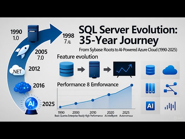 Post 1 of 50: SQL Server Evolution: A 35-Year Journey from Sybase to Azure Cloud (1990-2025)