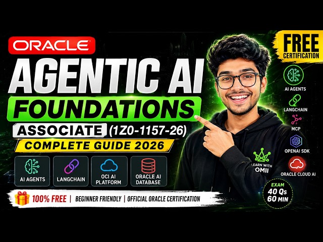 Oracle Agentic AI Foundations FREE Certification 2026 |  100% FREE | Complete Guide 2026.