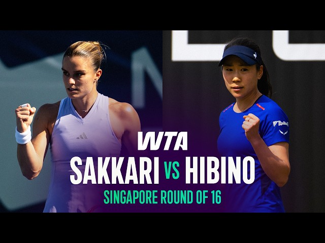 Maria Sakkari vs. Nao Hibino | 2026 Singapore Round of 16 | WTA Match Highlights