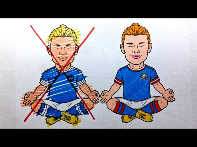 From Mistake to Masterpiece | Haaland Drawing #haaland #easydrawing #drawingvideos
