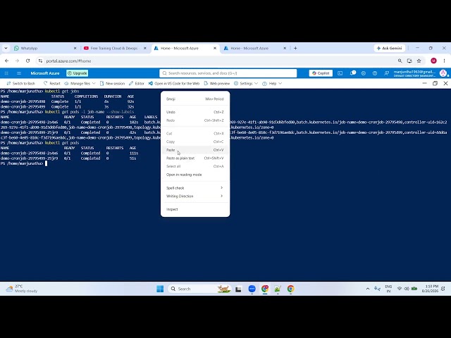 Kubernetes CronJob in AKS | Run Scheduled Jobs Automatically Every Minute-Part10