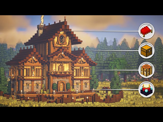 How to Build the Ultimate Survival House + Interior in Minecraft • Tutorial