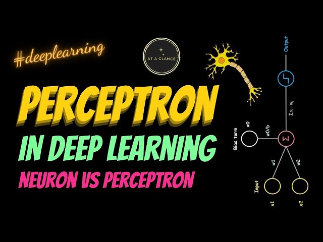 Perceptron | Deep Learning Tutorial | Neural Networks | Neuron vs Perceptron | At A Glance! | #ai