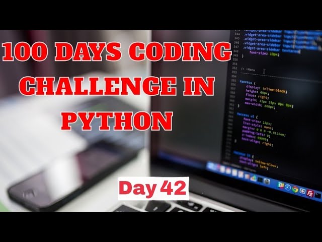 100 Days coding challenge in python day 42 | beginners to advance | python daily coding challenge