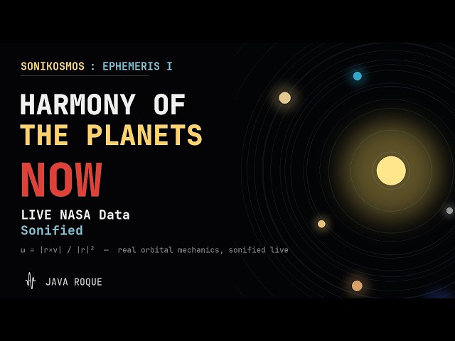 Harmony of the Planets: Live NASA Data Sonified: SONIKOSMOS EPHEMERIS I Meditate to the Solar System