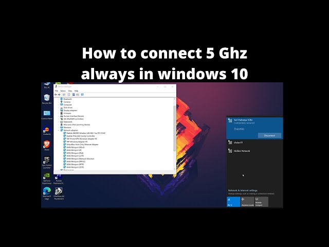 How to connect 5 Ghz always in windows 10 #windows #5ghz
