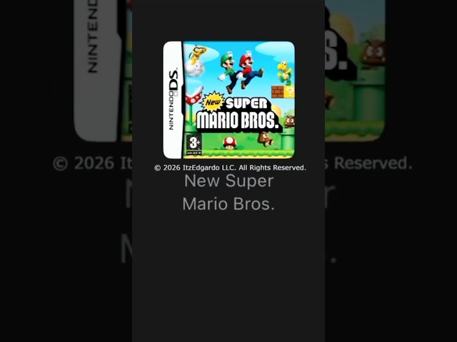 Mario Bros deja inconsciente a Bowser Jr. New Super Mario Bros DS #Shorts #NintendoDS #Edgardo666