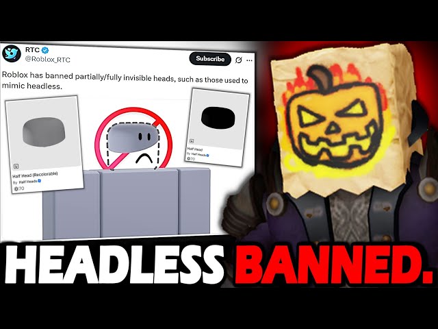 ROBLOX BANNED HEADLESS!!! (Well the fake knock-off ones)