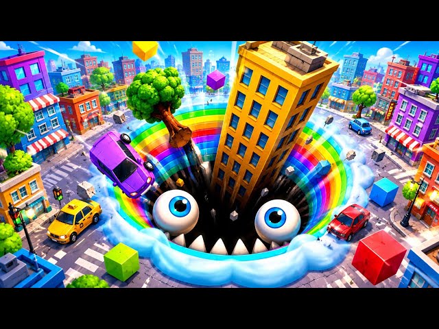 Hole.io - Gameplay Walkthrough Tutorial  Hole Evolution New Mobile Game (Android,iOS)