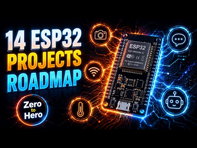 14 ESP32 Projects From Beginner to Edge AI The Ultimate Roadmap #esp32 #iot #microcontroller #edgeai