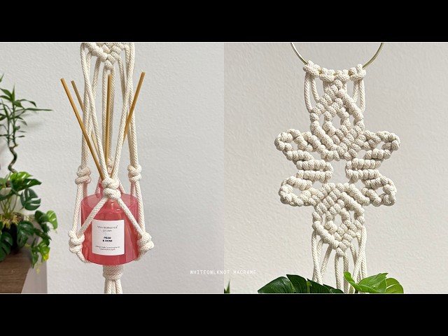 How to Make a Celtic Star Pattern Macrame Plant Hanger: Step-by-Step Tutorial