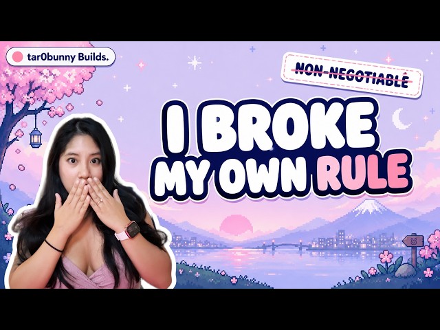 tar0bunny Builds: I Gave Myself a Real Ticket (and broke my own rule)